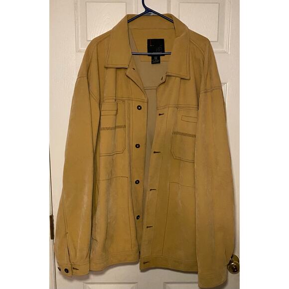 Godbody PUC leather jacket. Beige. Size XXL